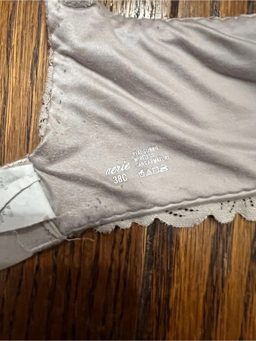 aerie Real sunnie wireless push up bra 38C Taupe Wireless Bra Aerie Bra